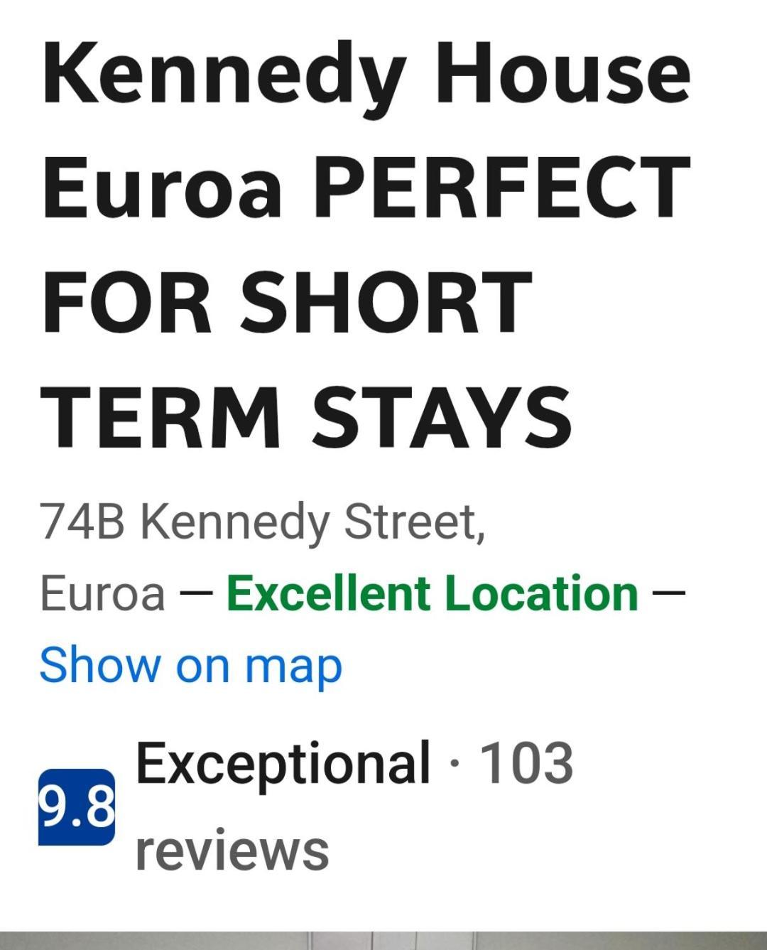 Kennedy House Euroa Perfect For Short Term Stays Kültér fotó